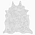Persian Faux Cowhide Rug: Blue & Brown by Mineheart 3D model small image 4