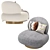 Sleek Swivel Chair Clement: Stylish and Versatile 3D model small image 2
