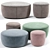 Ross Gardam Pouf & Ottoman: Versatile & Stylish Accent 3D model small image 1