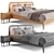 Elegant Madara Bed: 160x200cm 3D model small image 2