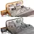 Elegant Madara Bed: 160x200cm 3D model small image 4
