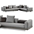 Title: Elegant Minotti CONNERY Sofa Set 3D model small image 2