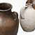 Rustic Ceramic Vase Set 3D model small image 2