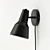 Industrial Iron Valencia Wall Lamp 3D model small image 2