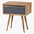 Black Bruni Cabinet with Drawer 3D model small image 3