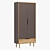 Stylish Wardrobe, 90x200x40 cm 3D model small image 2