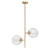 Vintage Brass Pendant Light 3D model small image 1