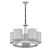 Elegant Black+Gold Glass Chandelier 3D model small image 2