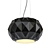 Arhirivolto Deluxe Black Chandelier 3D model small image 1