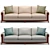 Philip Nimmo Newman Walnut Sofa 3D model small image 1