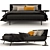 Modern Personalized Onda Bed 3D model small image 1