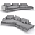 Interia Place Air C Sofa 3D model small image 2