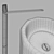 Elegant Vitreow Sink: 850x500mm 3D model small image 2