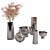 Elegant Nickel Plated Vases by West Elm 3D model small image 4