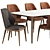 Poliform Henry Table & Emporio Chair Set 3D model small image 7