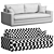 Wesley Hall Dapper Leather Sofa 3D model small image 4