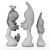 Authentic African Pottery Decor 3D model small image 5