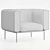 Prostoria Convert Armchair: Modern & Stylish Design 3D model small image 3