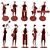 Musical Band Collectible Figurines 3D model small image 9