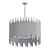 Radiant Elegance: Gathered Glow Chandelier 3D model small image 2