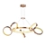 Modern LED Ring Chandelier 3D model small image 1