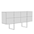 Oak and Steel Sideboard - Modern Spanish Design 3D model small image 2