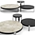 Modern Minotti Mattia Coffee Tables Set 3D model small image 1