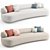 Gogan Sofa 01: Luxurious Comfort by Moroso 3D model small image 2