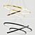 Sleek Circle Pendant Chandelier 3D model small image 1