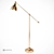Stylish Barometer Lamp in Yellow 3D model small image 1