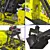 Heavy Duty P&H 4100XPC Electric Rope Shovel 3D model small image 3