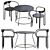 Cozy Huggy Table & Chair: Perfect for Any Space 3D model small image 2