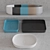 Olympia SMASH Washbasin Set 3D model small image 3