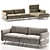 Elegant and Modern Natuzzi Pablo 3D model small image 2