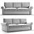 Elegant Tulon Sofa: Stylish and Spacious 3D model small image 2