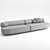 Minimalist Gogan Sofa: Moroso 03 3D model small image 3