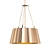 Bronze Trapezoid LED Chandelier 3D model small image 1