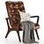Elevate Armchair: Modern Design, Optimal Comfort 3D model small image 1