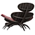 Driftwood Dragonfly Lounge Chair 3D model small image 4