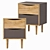  Stylish Bedside Table | 47x62x40 cm 3D model small image 1
