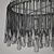 Tallis Teardrop Chandelier: Exquisite Pendant Lighting 3D model small image 5