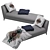 Ultimate Comfort Chaise Lounge 3D model small image 4
