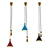 Elegant Trio of Hanging Lamps 3D model small image 1