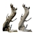 Natural Wood Tree Stump Set 3D model small image 4