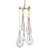 Elegant Bellano L Brass Chandelier 3D model small image 1
