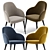 Sleek and Elegant Giulia Chair 3D model small image 2