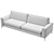 Athena Sofa: Sleek and Stylish Design 3D model small image 4