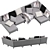 Weston Mood Sofa: Contemporary Elegance 3D model small image 2