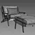 Bay Lounge Chair and Ottoman - Stylish and Comfortable Seating Solution 3D model small image 6