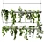 Hanging Plants in a Pipe Pot 3D model small image 1